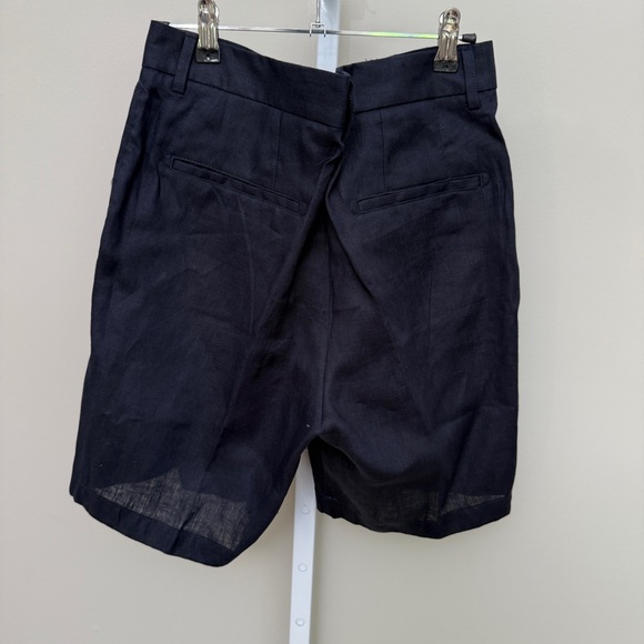 Zara Men's Dark Navy Flat Front Shorts size M new with tags - Picture 3 of 4